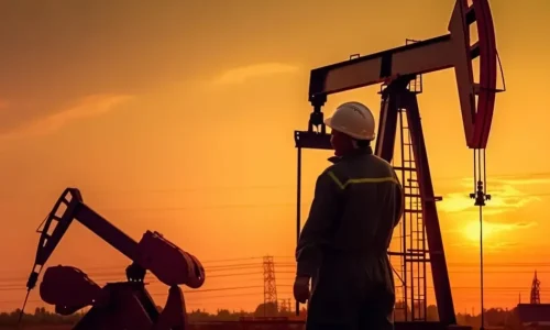 worker-oil-rig-sunset-created-with-generative-ai-technology worker-oil-rig-sunset-created-with-generative-ai-technology